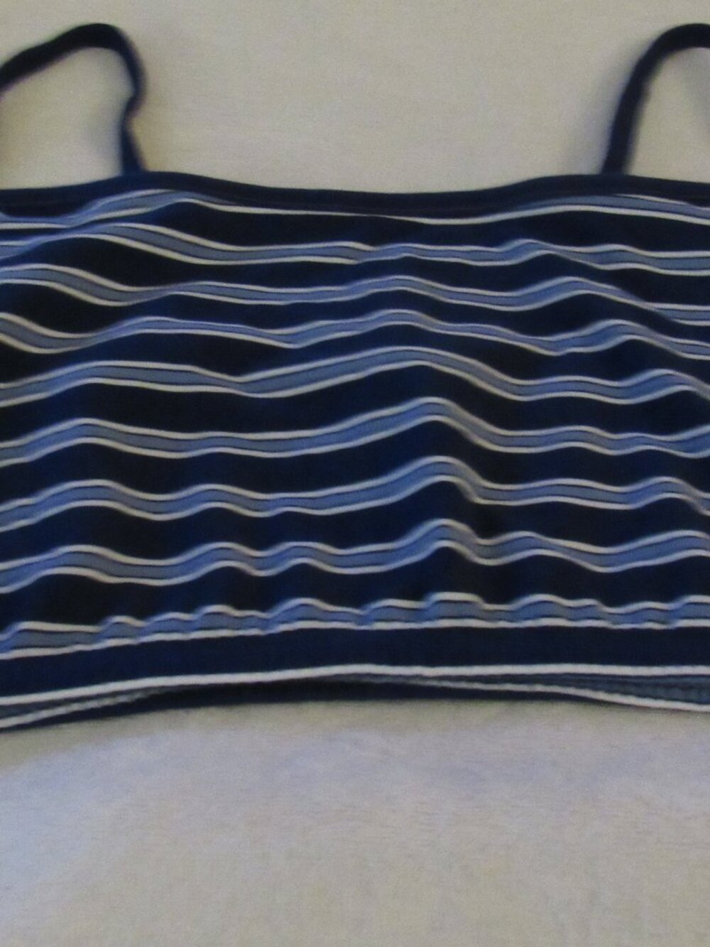Fruit of the Loom Blue Stripe Bralette Size 2XL NWOT